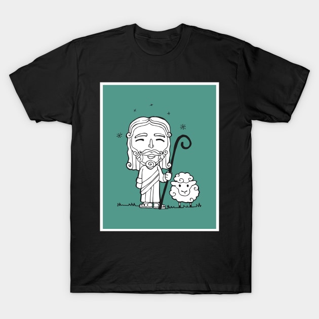 Jesus Christ Good Shepherd T-Shirt by bernardojbp